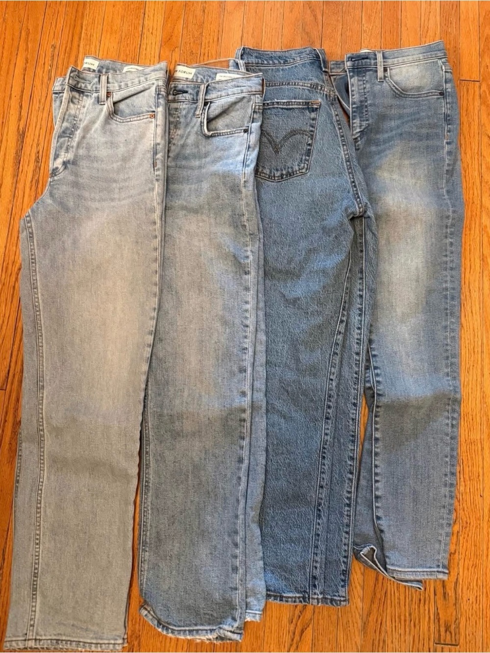 High-Rise Women's Jeans — Light to Medium Blue Wash